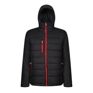 Regatta Professional Mens Thermal Padded Jacket / Black/Classic Red